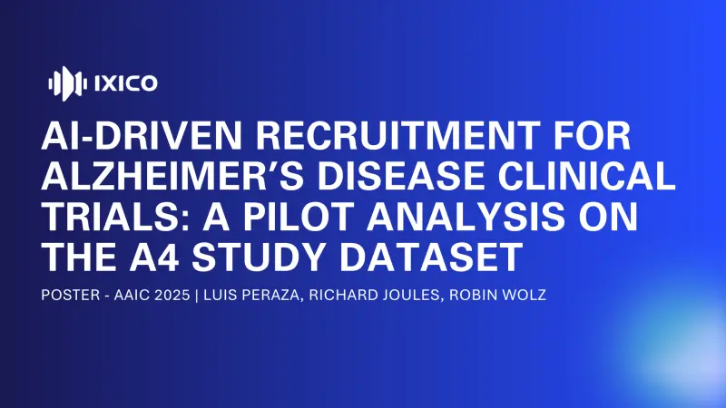 AI-Driven Recruitment for Alzheimer’s Disease Clinical Trials: A Pilot Analysis on the A4 Study Dataset