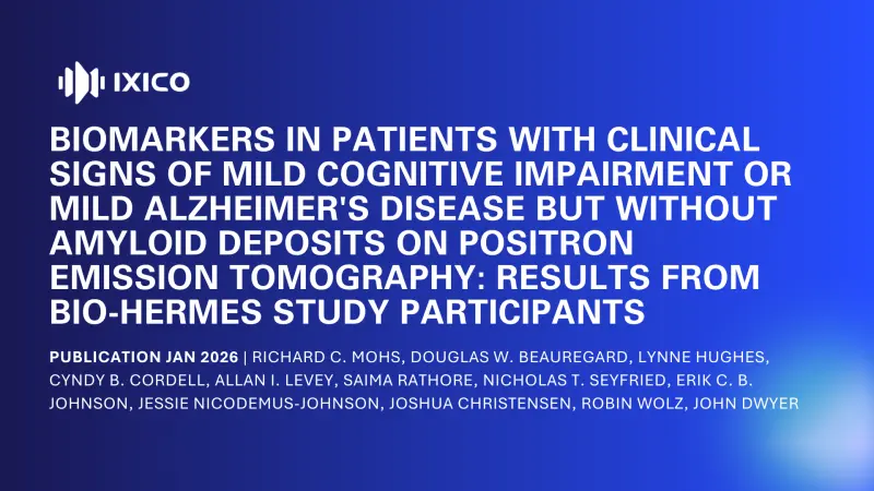 Biomarkers in patients with clinical signs of mild cognitive impairment or mild Alzheimer's disease but without amyloid deposits on positron emission tomography